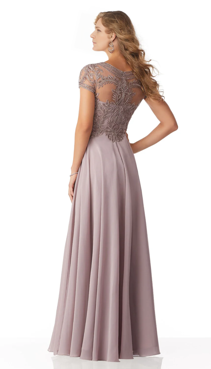 Floor-Length Chiffon Mother of the Bride Dresses With Beading