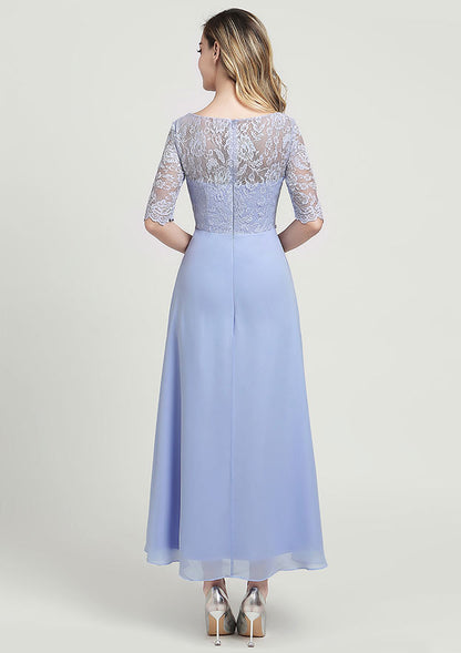 Chiffon Mother of the Bride Dress With Jacket Beading Lace Pleated