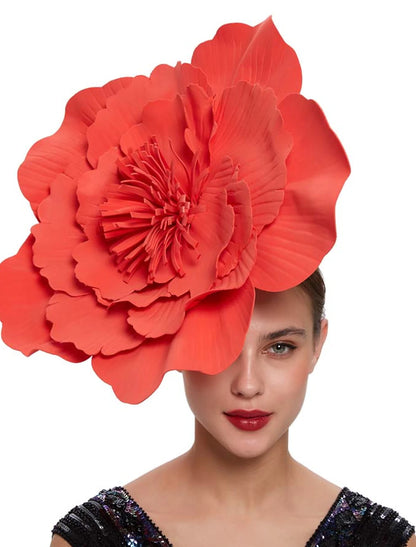 Fascinators Kentucky Derby Funny Sun Protection With Flower Headpiece Headwear