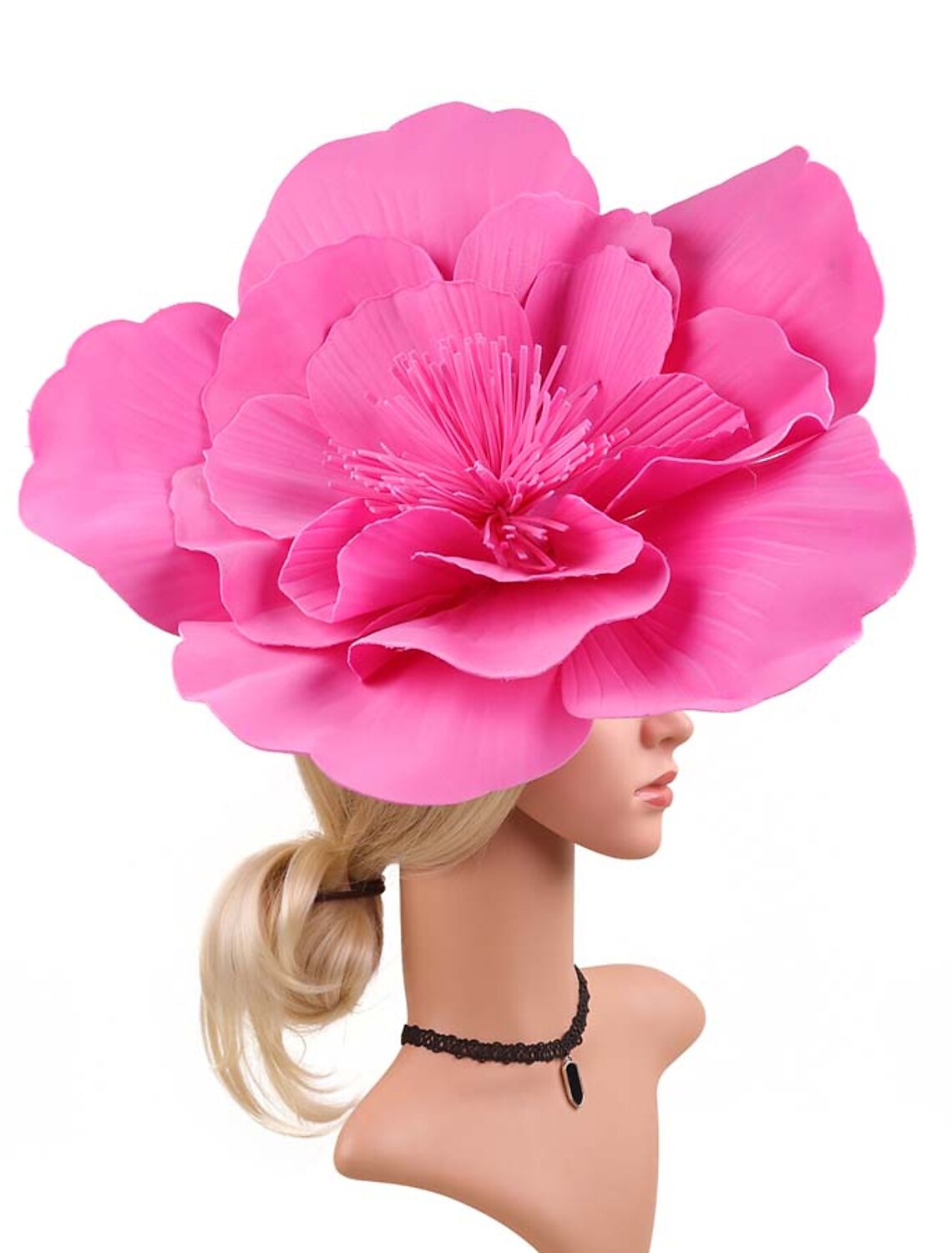 Fascinators Kentucky Derby Funny Sun Protection With Flower Headpiece Headwear