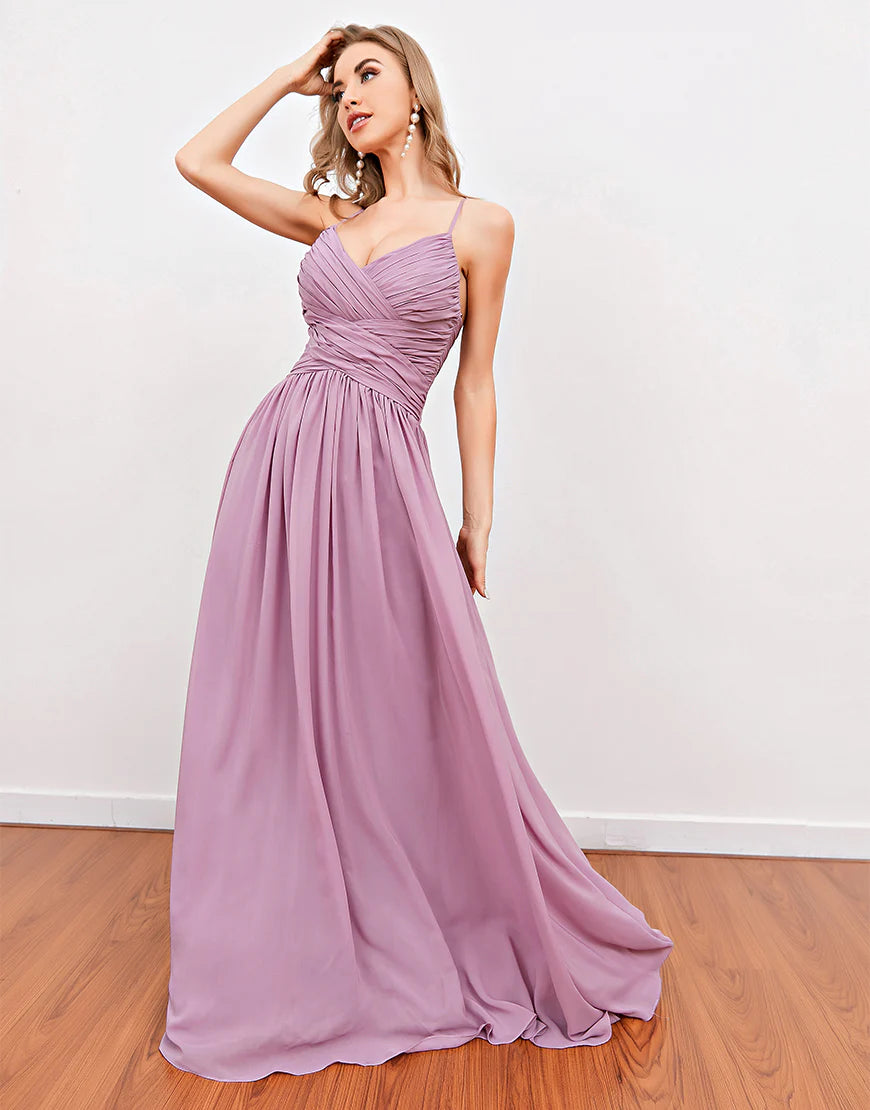 Unique Fashion Pink Long Prom Dress Evening Dress