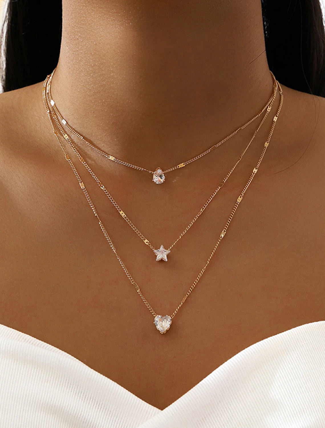 Necklace Zircon Chrome Necklace For Wedding Party