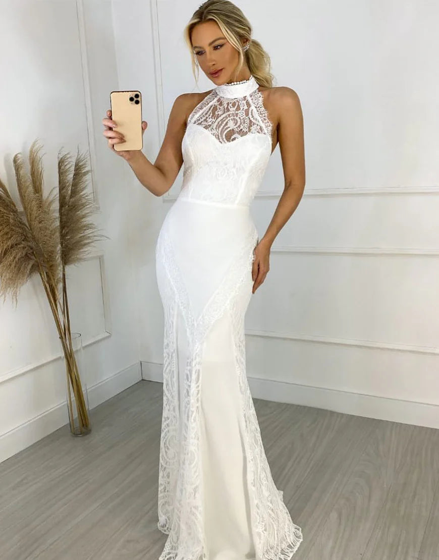 Beach Lace Mermaid Wedding Dress