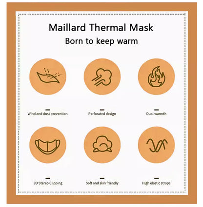 1 piece Maillard Mask Autumn/Winter Warm Mask Riding Windproof and Cold Keeping Mask