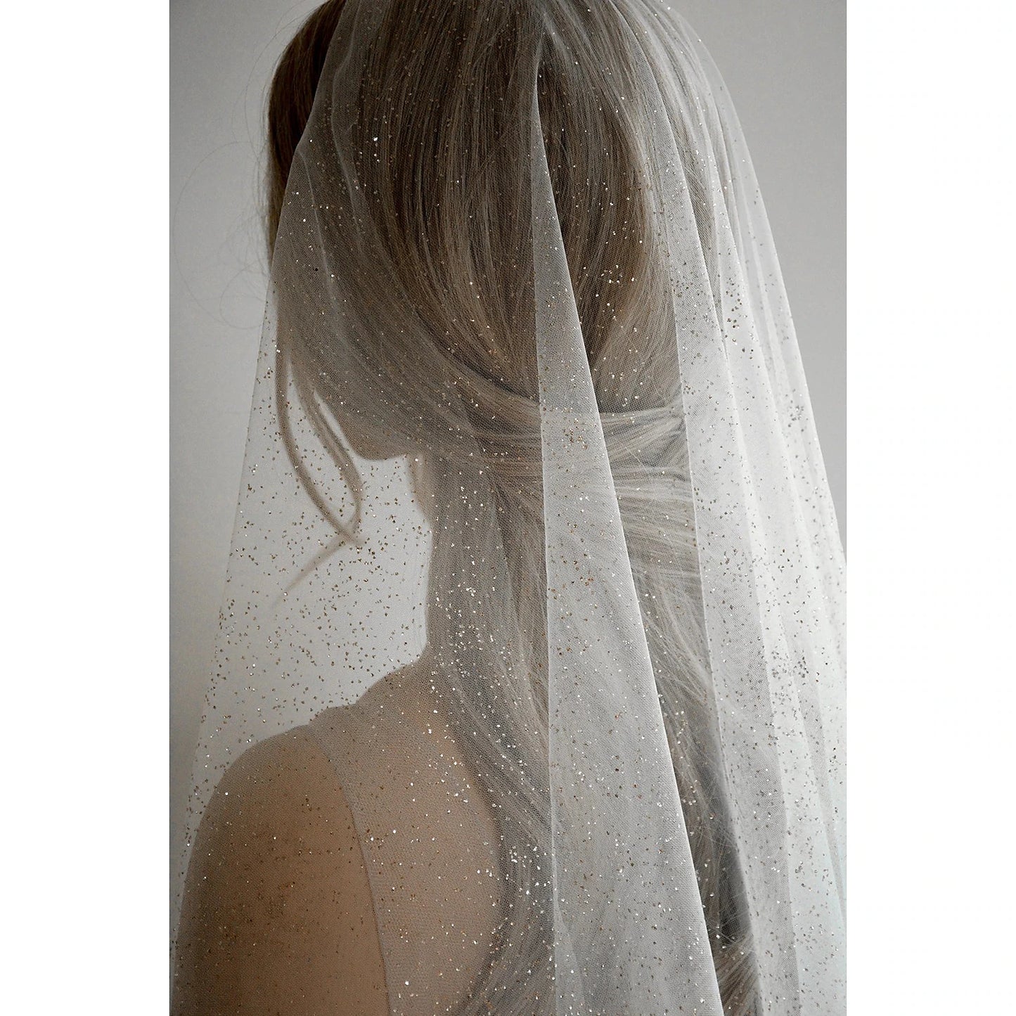 Sparkle & Shine Wedding Veil Cathedral Veils with Sequin 157.48 in (400cm) Tulle